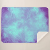 パープルストームクラウドエフェクトSherpa毛布 シェルパブランケット (正面(横))