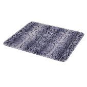 パープルスネークスキンアニマルプリント カッティングボード (角)