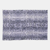 パープルスネークスキンアニマルプリント キッチンタオル (横)