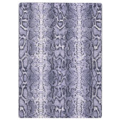 パープルスネークスキンアニマルプリント クリップボード (裏面)