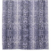 パープルスネークスキンアニマルプリント シャワーカーテン (正面)