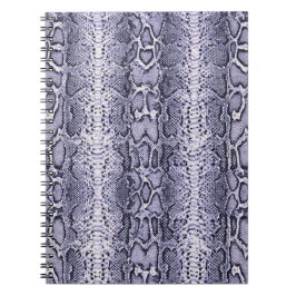 パープルスネークスキンアニマルプリント ノートブック