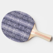 パープルスネークスキンアニマルプリント 卓球ラケット (横)