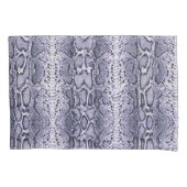 パープルスネークスキンアニマルプリント 枕カバー (正面左)