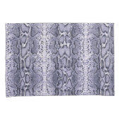 パープルスネークスキンアニマルプリント 枕カバー (正面右)