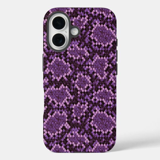 パープルスネークプリント Case-Mate iPhoneケース (裏面)