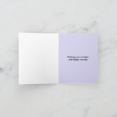 パープルスノーエンジェルfor my先生ホリデーカード シーズンカード (内部)