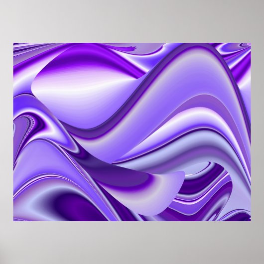 パープルスノードリームズ、抽象芸術ファンタジーレインボーアート ポスター (正面)