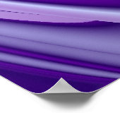 パープルスノードリームズ、抽象芸術ファンタジーレインボーアート ポスター (角)