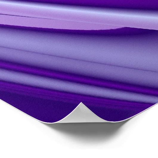 パープルスノードリームズ、抽象芸術ファンタジーレインボーアート ポスター (角)