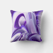 パープルスノードリーム、抽象芸術ファンタジーレインボーアート クッション (裏面)
