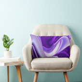 パープルスノードリーム、抽象芸術ファンタジーレインボーアート ランバークッション (椅子)