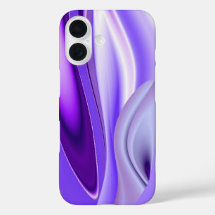 パープルスノードリーム、抽象芸術ファンタジーレインボーアート iPhone 16ケース