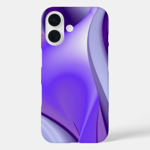 パープルスノードリーム、抽象芸術ファンタジーレインボーアート iPhone 16ケース