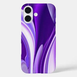 パープルスノードリーム、抽象芸術ファンタジーレインボーアート iPhone 16ケース
