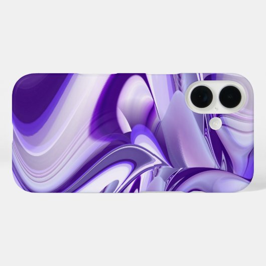 パープルスノードリーム、抽象芸術ファンタジーレインボーアート Case-Mate iPhoneケース (裏面 (横))