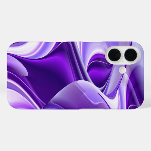 パープルスノードリーム、抽象芸術ファンタジーレインボーアート Case-Mate iPhoneケース (裏面 (横))