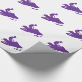パープルスノーモービナー ラッピングペーパー (角)