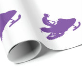 パープルスノーモービナー ラッピングペーパー (ロールコーナー)