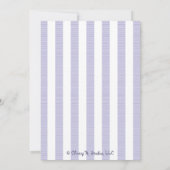 パープルスパイダーハロウィーンベビーシャワー招待状 招待状 (裏面)