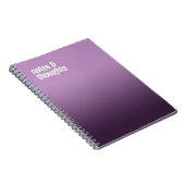 パープルスパイラルノート – "ノート考え&ジャーナル ノートブック (右側)