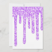 パープルスパークリワックス50と素晴らしい誕生日 招待状 (裏面)