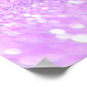 パープルスパークリーグリッターバタフライプリンセス ポスター (角)