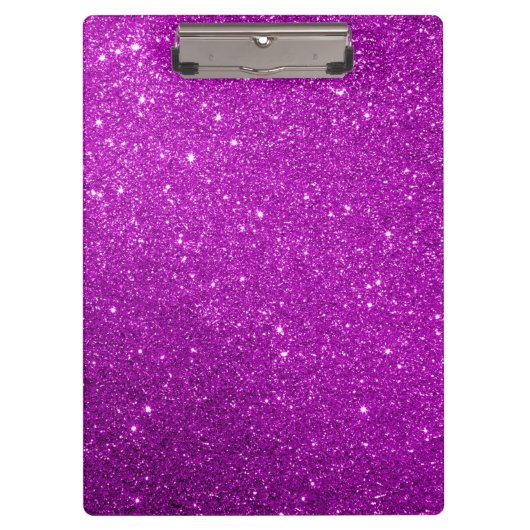 パープルスパークリーグリッター クリップボード (正面)