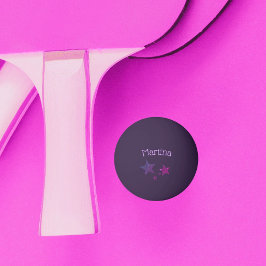 パープルスパークルグリッター効果カスタムピンポン 卓球ボール