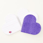 パープルスパークルグリッター ノートブック (内部)