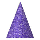 パープルスパークルグリッター     パーティーハット (左)