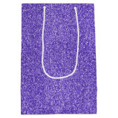 パープルスパークルグリッター      ミディアムペーパーバッグ (裏面)