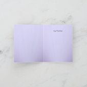 パープルスパークルジュエル洗礼感謝カード サンキューカード (内部)