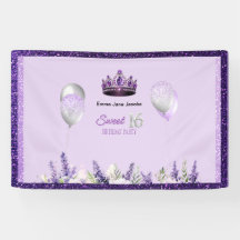 パープルスパークルスウィート16誕生日パーティー