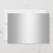 パープルスパークルプリンセステーマRSVP返信 招待状 (裏面)