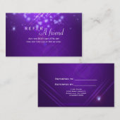 パープルスパークルライトサロンフレンドカードを参照 紹介カード (正面/裏面)