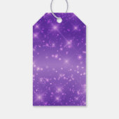 パープルスパークル大学院カスタム卒業パーティー ギフトタグ (裏面)