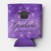 パープルスパークル大学院カスタム卒業パーティー 缶クーラー (正面)
