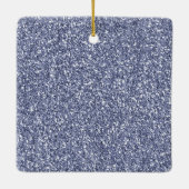 パープルスパーグラデーションクル金ゴールドグリッターハート セラミックオーナメント (裏面)