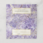 パープルスピネルアメジストジェムストーンカット結婚ズ プレイスカード (外部開封)