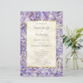 パープルスピネルアメジストジェムストーン結婚式 プログラム (スタンド正面)