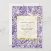 パープルスピネルユーフォリアジェムストーン結婚式招待状 招待状 (正面)