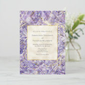 パープルスピネルユーフォリアジェムストーン結婚式招待状 招待状 (スタンド正面)