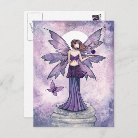 パープルスフィア妖精はがき ポストカード (正面/裏面)
