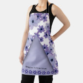 パープルスプリングタイムフローラファッション エプロン (インサイチュ)