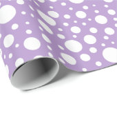 パープルスポットラッピング紙 ラッピングペーパー (ロールコーナー)
