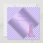 パープルスポットSWEET SIXTEENパーティの招待状 招待状 (裏面)