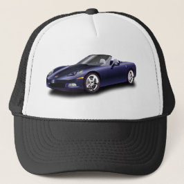 パープルスポーツカー キャップ