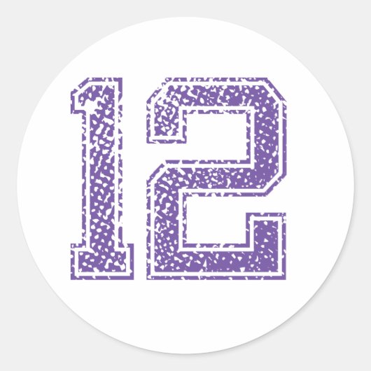 パープルスポーツジャージNumber 12.png ラウンドシール (正面)