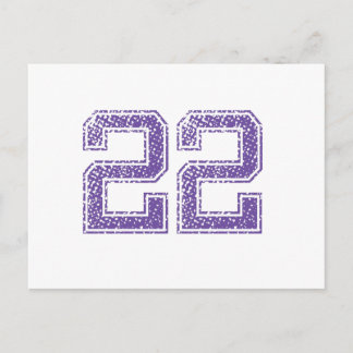 パープルスポーツジャージNumber 22.png ポストカード